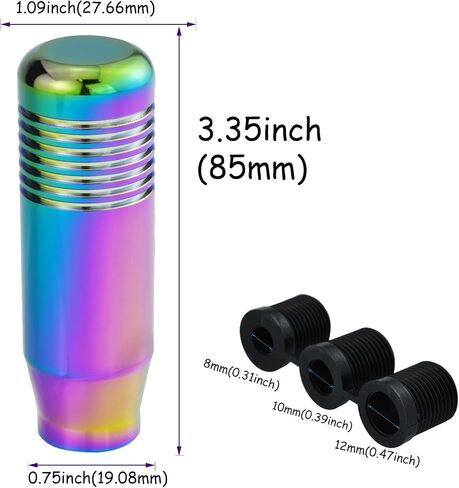 Shift Knob Long Aluminum Shifter Gear Lever Handle for Most Manual Automatic Vehicles (Blue) in Kuwait