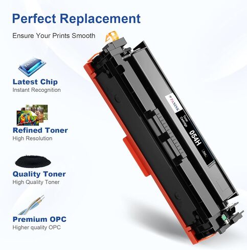 خراطيش حبر متوافقة 054H عالية الإنتاجية بديلة لمجموعة خراطيش الحبر Canon 054 054H CRG-054 لحبر الطابعة Color ImageClass MF644Cdw MF642Cdw MF640C LBP622Cdw LBP620 (4 عبوات) in Kuwait