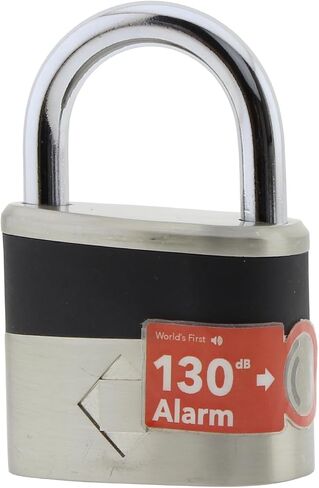 Blackstone Anti-Theft Loud 130db Alarm Padlock Weather Proof Heavy Duty Multi Purpose (8.5mm Shackle) in Saudi Arabia