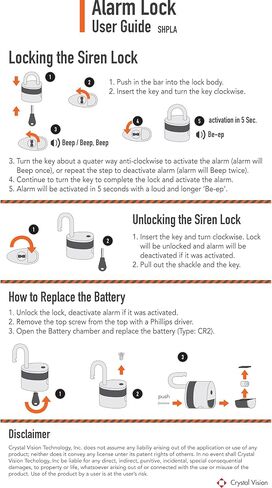 Blackstone Anti-Theft Loud 130db Alarm Padlock Weather Proof Heavy Duty Multi Purpose (8.5mm Shackle) in Saudi Arabia