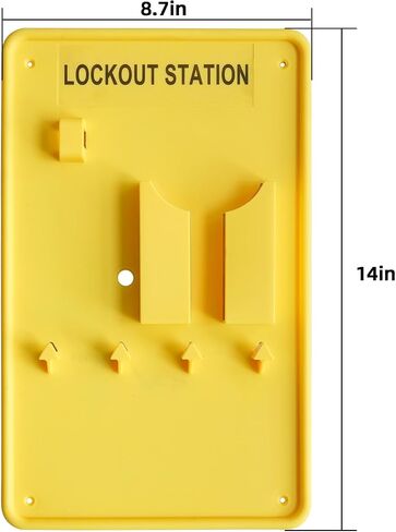 Lockout Tagout Station-4 Safety Padlocks, 1 Hasp, 8 Lockout Tags,10 Nylon Ties, Lockout Safety Supply for OSHA Compliance in Kuwait