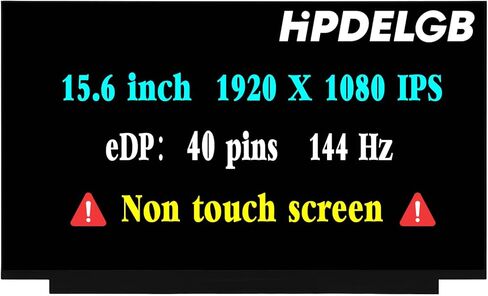 Replacement for ASUS TUF Gaming A15 TUF506IU-ES74 TUF506IH-RS74 TUF506IU-BS71-CB TUF506IU-IS75 TUF506IV-AS76 TUF506IU-MS76 LCD Screen Display Panel 15.6" 144Hz FHD 1080p IPS 40Pin in Saudi Arabia
