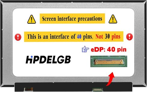 Replacement for ASUS TUF Gaming A15 TUF506IU-ES74 TUF506IH-RS74 TUF506IU-BS71-CB TUF506IU-IS75 TUF506IV-AS76 TUF506IU-MS76 LCD Screen Display Panel 15.6" 144Hz FHD 1080p IPS 40Pin in Saudi Arabia