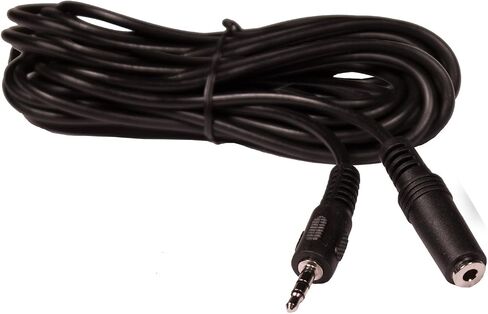ChromaCast 2 Pack 5ft Black 3.5mm Rubber Aux Cable, Audio Auxiliary Input Adapter Male to Male AUX Cord for Headphones, Car, Home Stereos, Speaker, iPhone, iPad, iPod, Echo & More in Saudi Arabia