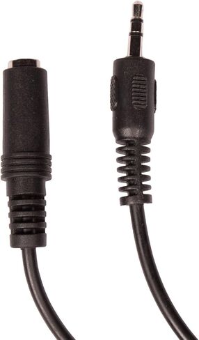 ChromaCast 2 Pack 5ft Black 3.5mm Rubber Aux Cable, Audio Auxiliary Input Adapter Male to Male AUX Cord for Headphones, Car, Home Stereos, Speaker, iPhone, iPad, iPod, Echo & More in Saudi Arabia