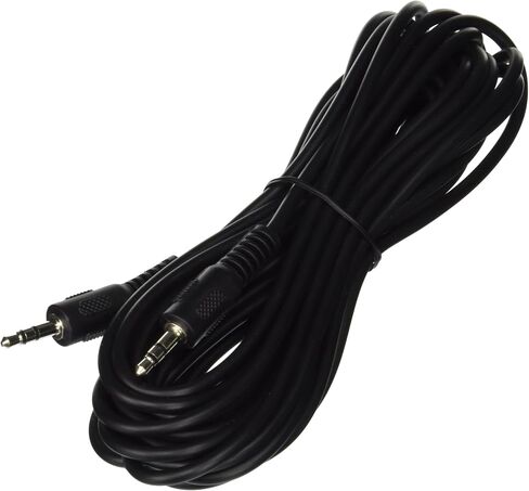 ChromaCast 2 Pack 5ft Black 3.5mm Rubber Aux Cable, Audio Auxiliary Input Adapter Male to Male AUX Cord for Headphones, Car, Home Stereos, Speaker, iPhone, iPad, iPod, Echo & More in Saudi Arabia