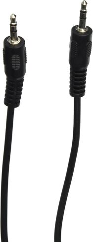 ChromaCast 2 Pack 5ft Black 3.5mm Rubber Aux Cable, Audio Auxiliary Input Adapter Male to Male AUX Cord for Headphones, Car, Home Stereos, Speaker, iPhone, iPad, iPod, Echo & More in Saudi Arabia