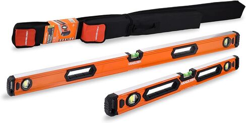 VANQUISH 48 بوصة و 24 بوصة صندوق ألومنيوم عالي التحمل مجموعة مستوى الروح الطويل مع حقيبة تخزين (4765-S1) in Kuwait