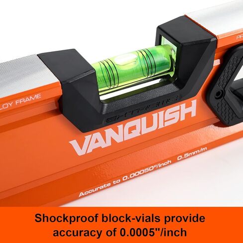 VANQUISH 48 بوصة و 24 بوصة صندوق ألومنيوم عالي التحمل مجموعة مستوى الروح الطويل مع حقيبة تخزين (4765-S1) in Kuwait