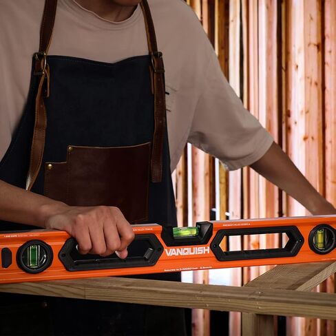 VANQUISH 48 بوصة و 24 بوصة صندوق ألومنيوم عالي التحمل مجموعة مستوى الروح الطويل مع حقيبة تخزين (4765-S1) in Kuwait