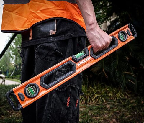 VANQUISH 48 بوصة و 24 بوصة صندوق ألومنيوم عالي التحمل مجموعة مستوى الروح الطويل مع حقيبة تخزين (4765-S1) in Kuwait