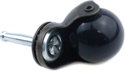 عجلات كروية، عجلات كروية دوارة بغطاء من النحاس العتيق مقاس 1.5 بوصة مع مقابس جذعية بمقبض 5/16 - برونزية (عبوة من 4 قطع) in Kuwait