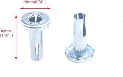 عجلات كروية، عجلات كروية دوارة بغطاء من النحاس العتيق مقاس 1.5 بوصة مع مقابس جذعية بمقبض 5/16 - برونزية (عبوة من 4 قطع) in Kuwait