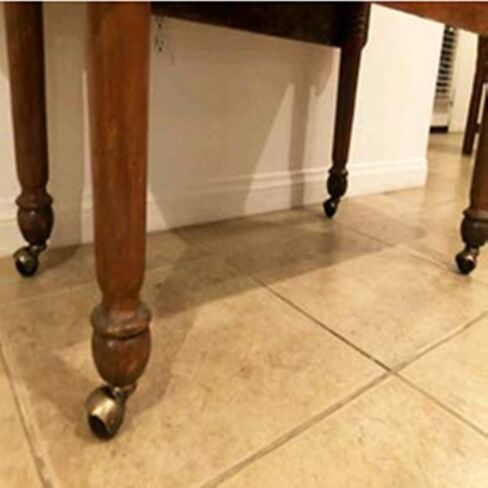 عجلات كروية، عجلات كروية دوارة بغطاء من النحاس العتيق مقاس 1.5 بوصة مع مقابس جذعية بمقبض 5/16 - برونزية (عبوة من 4 قطع) in Kuwait