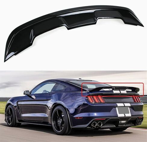 LABLT الجذع المفسد الجناح الأسود استبدال لموستانج كوبيه GT350 GT500 2015 2016 2017 2018 20192020 in Saudi Arabia