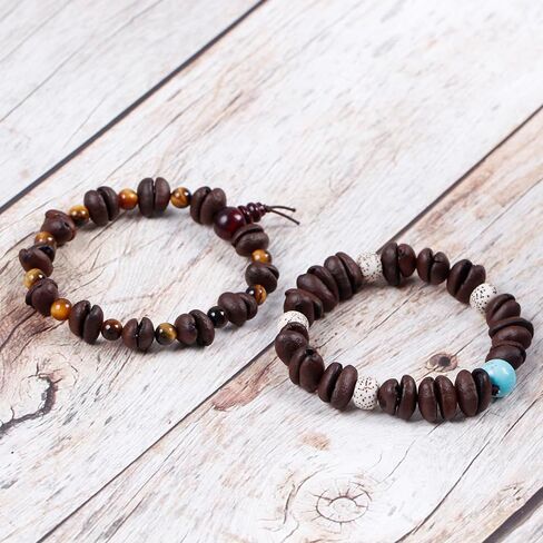 Day Day Up Real Coffee Bean Charm Bracelet for Men & Women Handmade Stretch Beaded Bracelet – Unique Jewelry Gift for Coffee Lovers Bracelet in Saudi Arabia