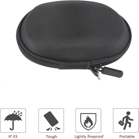 حافظة ماوس صلبة للسفر لجهاز Logitech MX Master 3 /3S/ Master 2S / MX Master ماوس لاسلكي متطور، حقيبة تخزين واقية لحمل السفر (جراب أسود + رمادي داخلي) in Kuwait