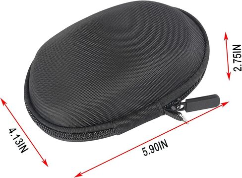 حافظة ماوس صلبة للسفر لجهاز Logitech MX Master 3 /3S/ Master 2S / MX Master ماوس لاسلكي متطور، حقيبة تخزين واقية لحمل السفر (جراب أسود + رمادي داخلي) in Kuwait