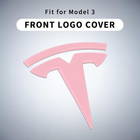 Emblem Accessories for Tesla Model 3 Logo Sticker 2023 2022-2017 Model 3 Decals (Black) in Saudi Arabia