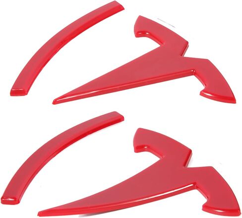 Emblem Accessories for Tesla Model 3 Logo Sticker 2023 2022-2017 Model 3 Decals (Black) in Saudi Arabia