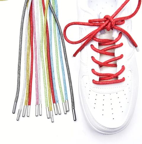 Popular Shoelace 140Cm Round Rhinestone Rope Diamond Tube Trimming Diy Trouser Hoodie Drawstring Garment Accessories in Saudi Arabia