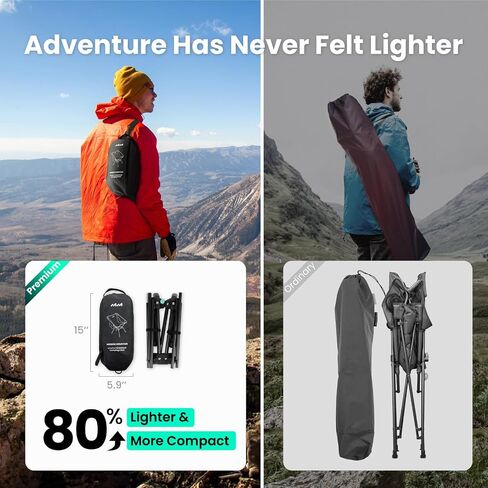 UltraPort 2-CinchLock Camping Chairs, Portable Lightweight Camping Chair, Backpacking Chair -The 1th Generation, Ultralight Chairs in Saudi Arabia