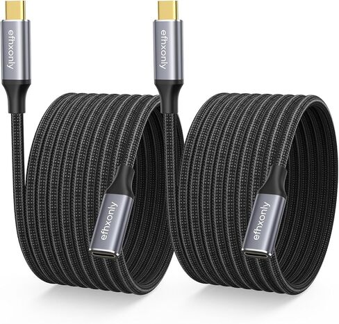 USB C Extension Cable 5ft/10Gbps, USB C 3.2 Extender Type C Male to Female Extension Cord, 100W/5A Fast Charging for USB-C Hub/iPhone15/Pixel/Galaxly/Laptop/Tablet/Magsafe Charger in Kuwait