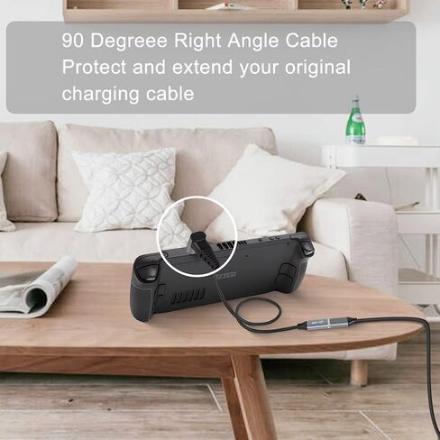 GELRHONR 0.25M 90 Degree USB C Cable, Up & Down Angle USB3.1 Gen2 USB Type C Male to Female 10Gbps Data Transfer PD 100W Charging Cord,UP Down Type-C Cable（Black 0.25M/0.8Ft） in Saudi Arabia
