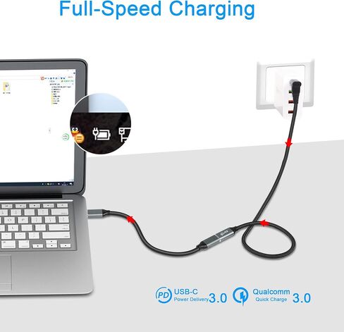 GELRHONR 0.25M 90 Degree USB C Cable, Up & Down Angle USB3.1 Gen2 USB Type C Male to Female 10Gbps Data Transfer PD 100W Charging Cord,UP Down Type-C Cable（Black 0.25M/0.8Ft） in Saudi Arabia