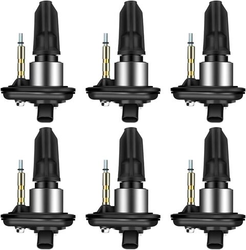 ECCPP Set of 6 Ignition Coils Pack for GMC Chevrolet Buick Isuzu Saab Trailblazer Envoy Rainer Colorado Canyon Envoy Hummer H3 OE Numbers 2.8L 3.5L 4.2L UF303 C1395 in Saudi Arabia
