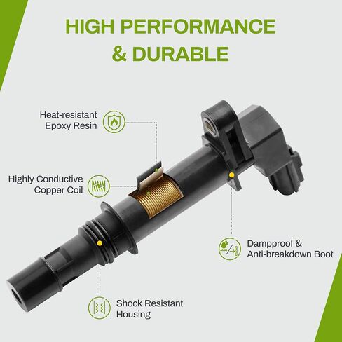AUTOSAVER88 Ignition Coil Pack Set of 8 Compatible with Dodge Dakota Durango Ram 1500 Nitro, Jeep Grand Cherokee Liberty Commander, Mitsubishi Raider V8 4.7L 3.7L in Saudi Arabia