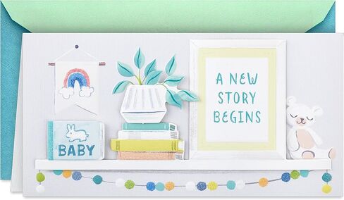 Hallmark Studio Ink Baby Shower Card for New Parents (Made a Human) Welcome New Baby, Congratulations, Gender Reveal in Saudi Arabia