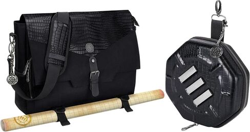 حقيبة ENHANCE Tabletop Collector's Edition RPG Player's Essentials DND + نسخة جامعي النرد وحقيبة النرد (أسود تنين) - حزمة in Kuwait