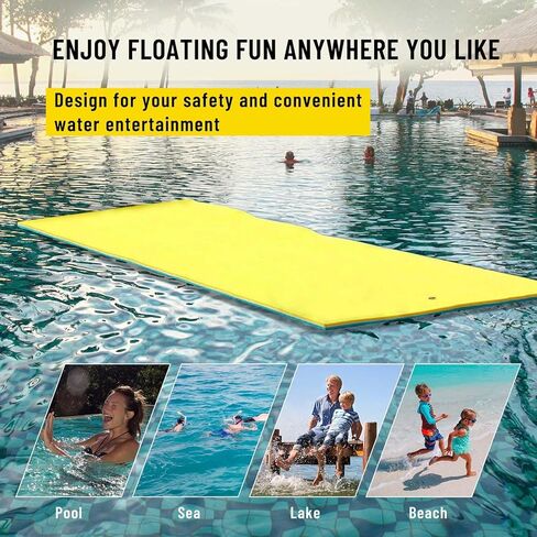 سجادة مياه عائمة، سجادة عائمة على شكل وسادة زنبق مقاس 9 × 6 بوصة، وسادة عائمة من إسفنج الماء مكونة من 3 طبقات للاستجمام في المياه والاسترخاء، سجادة أنشطة مائية سميكة ومتينة للبحيرة والمحيطات in Kuwait