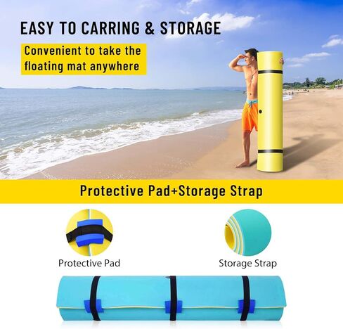 سجادة مياه عائمة، سجادة عائمة على شكل وسادة زنبق مقاس 9 × 6 بوصة، وسادة عائمة من إسفنج الماء مكونة من 3 طبقات للاستجمام في المياه والاسترخاء، سجادة أنشطة مائية سميكة ومتينة للبحيرة والمحيطات in Kuwait