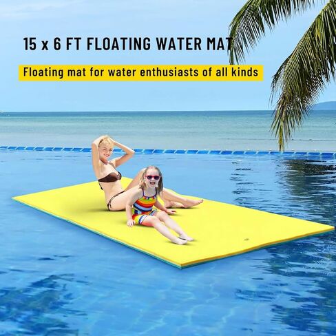 سجادة مياه عائمة، سجادة عائمة على شكل وسادة زنبق مقاس 9 × 6 بوصة، وسادة عائمة من إسفنج الماء مكونة من 3 طبقات للاستجمام في المياه والاسترخاء، سجادة أنشطة مائية سميكة ومتينة للبحيرة والمحيطات in Kuwait