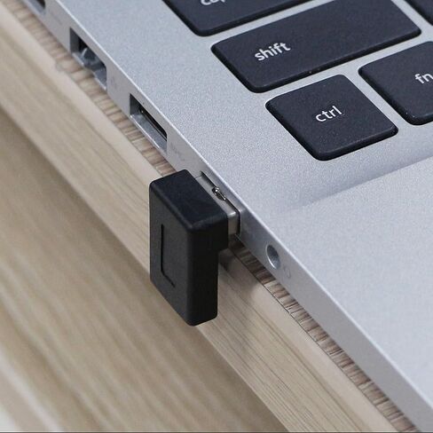 محول أنثى USB A ذكر إلى USB C من GELRHONR، موصل USB3.0 إلى النوع C 90 درجة يدعم الجوانب أحادية الاتجاه 5 جيجابت في الثانية ونقل البيانات - 2 حزمة (زاوية سوداء لأعلى ولأسفل) in Kuwait