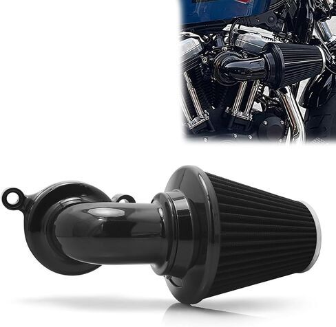 For harley air cleaner filter sportster street road glide king for harley davidson motorcycle air intake (Nake style -Black, A-For Sportster XL models) in Kuwait