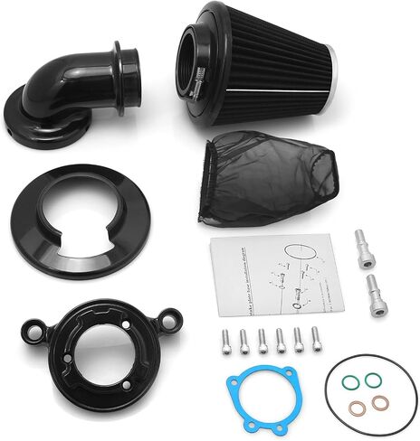 For harley air cleaner filter sportster street road glide king for harley davidson motorcycle air intake (Nake style -Black, A-For Sportster XL models) in Kuwait