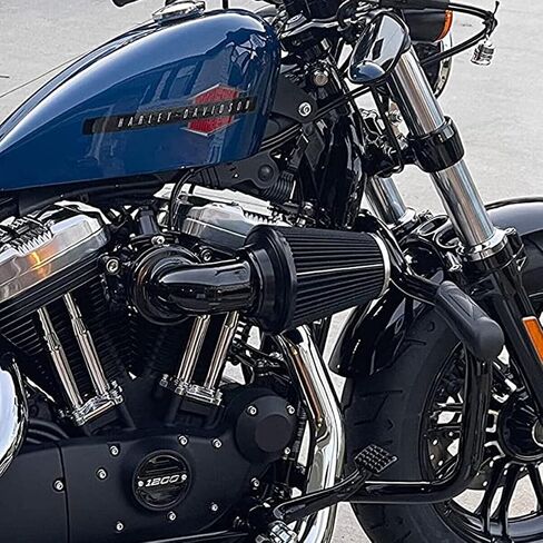 For harley air cleaner filter sportster street road glide king for harley davidson motorcycle air intake (Nake style -Black, A-For Sportster XL models) in Kuwait