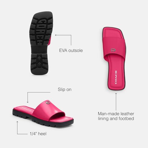Coach Women's Florence Leather Sandal in Saudi Arabia