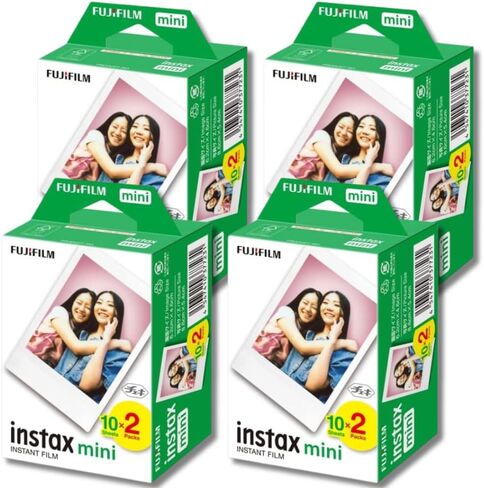 Fuijfilm Instax_Mini Film Instant Camera Film 20 Shoots Polaroid Camera Film & SOLOFIS Lens Cleaner (1 Pack) in Saudi Arabia