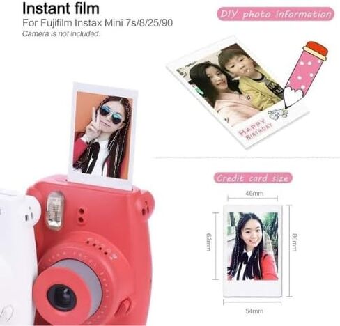 Fuijfilm Instax_Mini Film Instant Camera Film 20 Shoots Polaroid Camera Film & SOLOFIS Lens Cleaner (1 Pack) in Saudi Arabia