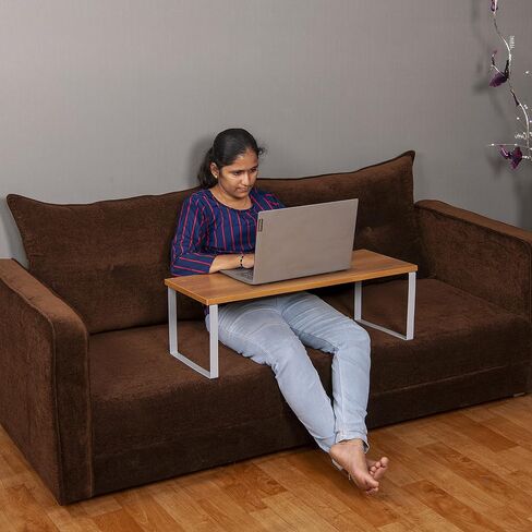 Sturdy Portable Lapdesk, Laptop Table, Bed Table, Study Table, Heavy Duty Laptop Desk for Sofa/Couch/Floor (30.11 X 13.18 X 9.96 inch) Large Glossy White in Saudi Arabia