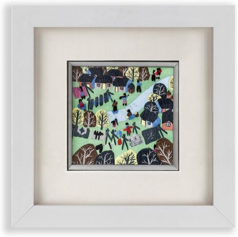 Ebherys Hunan Hand Embroidery Artwork, Asian Wall Art, Chinese Wall Painting, Handmade Silk Embroidery Prints with Wood Framed, Wall Hanging only, Rustic Art Gifts(Blossom) in Saudi Arabia