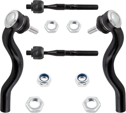 ES800973 ES800972 EV800987 Front Inner & Outer Tie Rod Ends Left & Right for Jeep Grand Cherokee Dodge Durango 2011-2015, Pack of 4 in Saudi Arabia