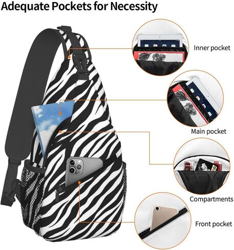 Stylish Sling Bag for Women Men Casual Backpack Crossbody Chest Shoulder Bag Gym Sports Travel Hiking Daypack in Saudi Arabia