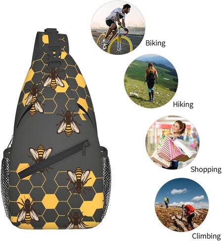 Stylish Sling Bag for Women Men Casual Backpack Crossbody Chest Shoulder Bag Gym Sports Travel Hiking Daypack in Saudi Arabia