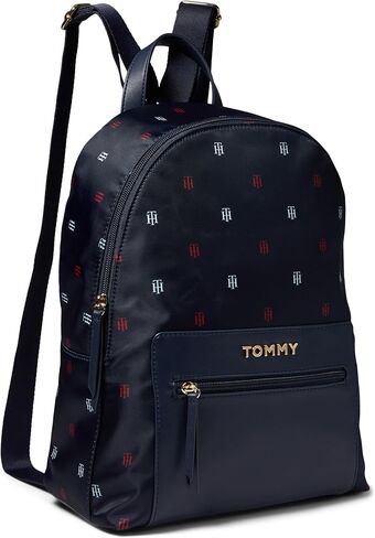 حقيبة ظهر Tommy Hilfiger Alexis II Smalldome من النايلون Serif Critter Tommy Navy/Tommy Red/Ivory One Size in Saudi Arabia