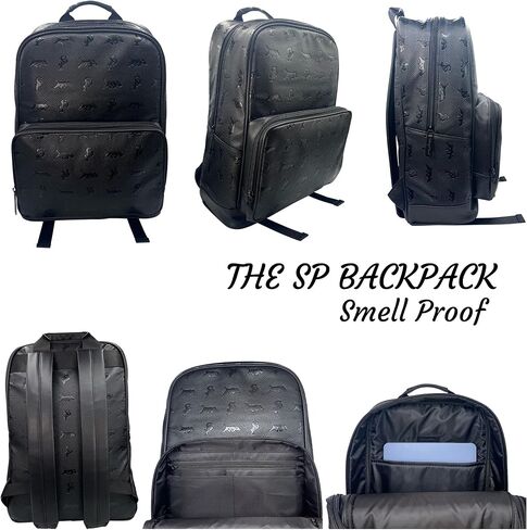 The SP Backpack in All Black Smell Proof BackPack, (L) in Saudi Arabia